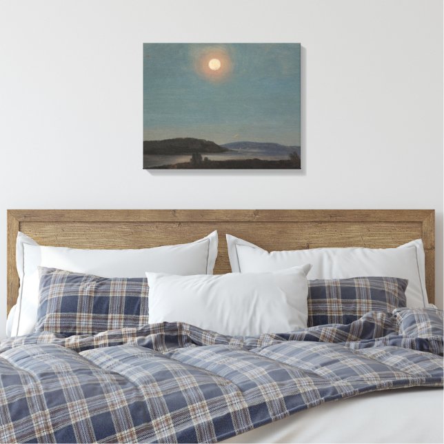 Frederic Edwin Church - Sonne oder Mondaufgang übe Leinwanddruck (Insitu (Schlafzimmer))
