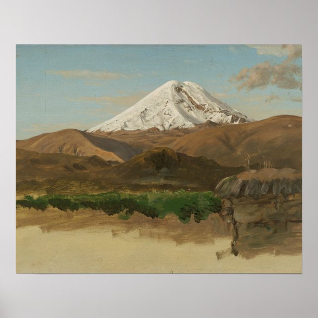 Frederic Edwin Church - Study of Mount Chimborazo Poster (Vorne)