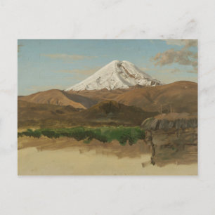 Frederic Edwin Church - Study of Mount Chimborazo Postkarte