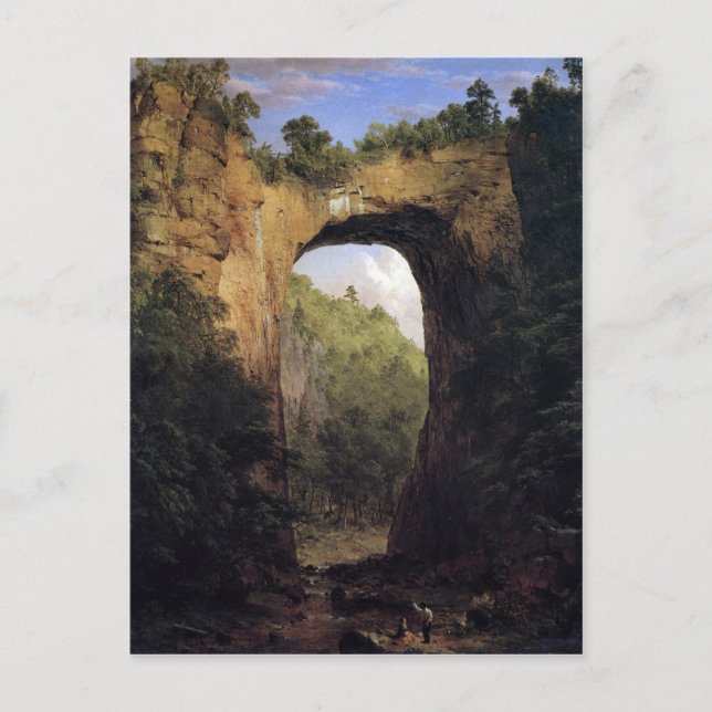 Frederic Edwin Church - The Natural Bridge Virgini Postkarte (Vorderseite)