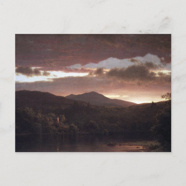 Frederic Edwin Church - Twilight (Catskill Mountai Postkarte (Vorderseite)