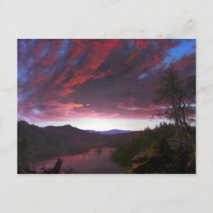 Frederic Edwin Church Twilight im Grünen Postkarte