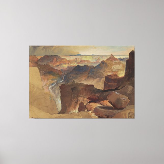 Frederic Edwin Church - View from Powell's Plateau Leinwanddruck (Vorderseite)