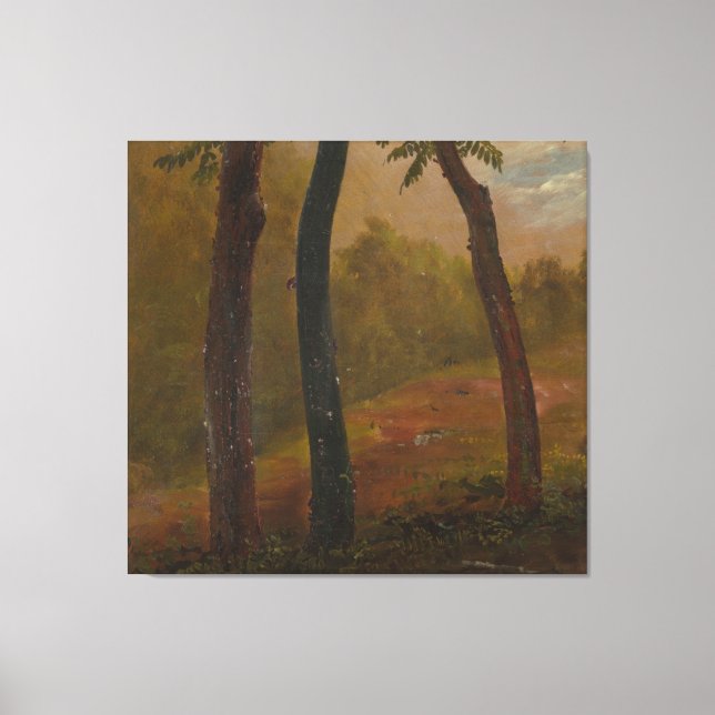 Frederic Edwin Church - Waldszene Leinwanddruck (Vorderseite)