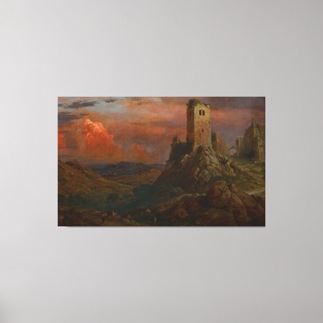 Frederic Edwin Church - Watch Tower in Italy Leinwanddruck (Vorderseite)