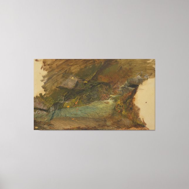 Frederic Edwin Church - Woodland Scene Leinwanddruck (Vorderseite)