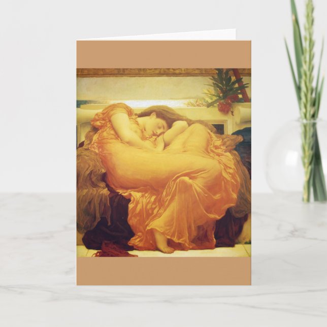 Frederic Leighton, "Flaming June" Grußkarte Karte (Vorderseite)