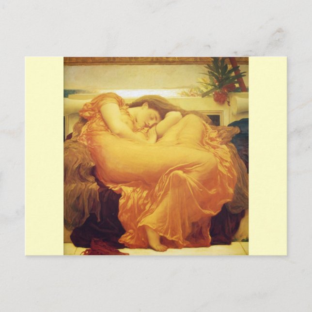 Frederic Leighton, "Flaming June" Postcard Postkarte (Vorderseite)