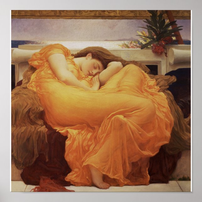 Frederic Leighton - Flaming June Poster (Vorne)