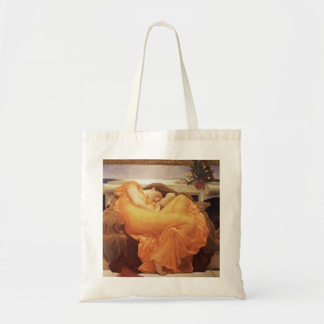Frederic Leighton - Flammender Juni Tragetasche (Vorne)