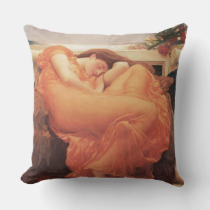 Frederic Lord Leighton Flaming June Square Art Kissen