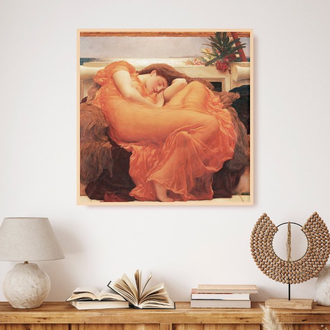 Frederic Lord Leighton Flaming June Square Art Poster (Von Creator hochgeladen)