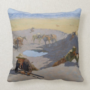 Frederic Remington Art"Fight for the Waterhole" Kissen