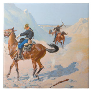 Frederic Remington - der Advance Guard oder der Mi Fliese