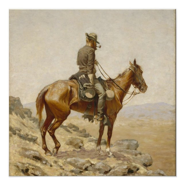 Frederic Remington - Der Ausblick Poster (Vorderseite)