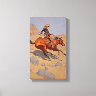 Frederic Remington - Der Cowboy Leinwanddruck