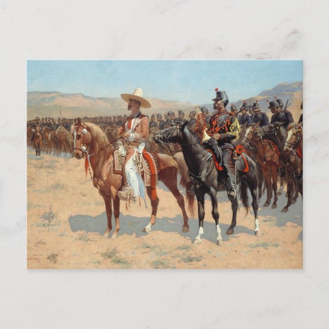 Frederic Remington - der mexikanische Major Postkarte (Vorderseite)