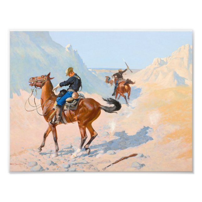Frederic Remington - die Advance Guard oder die Mi Fotodruck (Vorne)