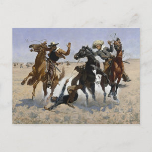 Frederic Remington - Hilfe für einen Kameraden Postkarte