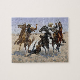 Frederic Remington - Unterstützung eines Kameraden Puzzle