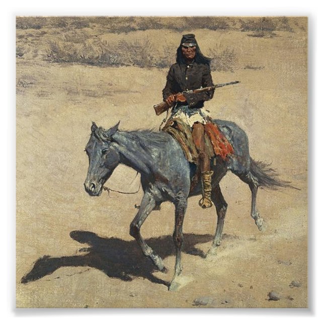 Frederic Remington Western Art "Apache Scout" Fotodruck (Vorne)