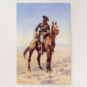 Frederic Remington Western Art "Black Cavalryman" Puzzle
