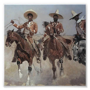 Frederic Remington Western Art "Mexican Riders" Fotodruck