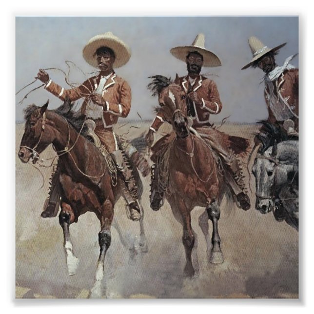 Frederic Remington Western Art "Mexican Riders" Fotodruck (Vorne)