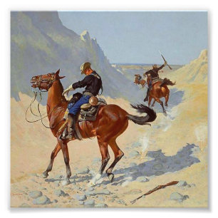 Frederic Remington Western Art "The Advance Guard" Fotodruck