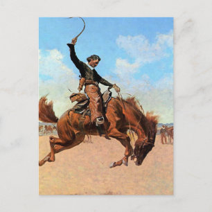 Frederic Remington Western Art „The Buck Jumper“ Postkarte