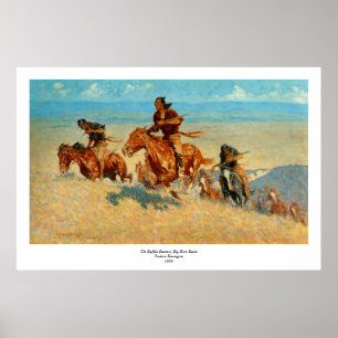 Frederic Remingtons Die Büffelläufer (1909) Poster