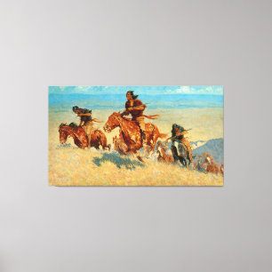 Frederic Remington's The Buffalo Runners (1909) Leinwanddruck