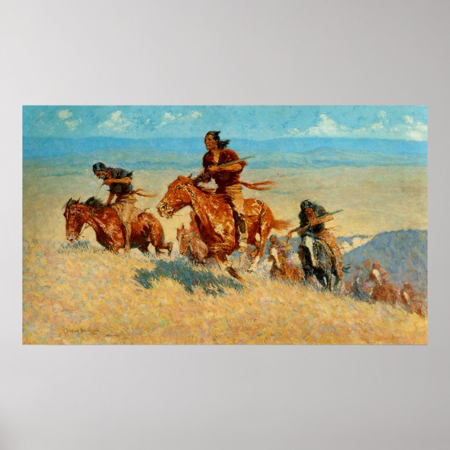 Frederic Remington's The Buffalo Runners (1909) Poster (Vorne)