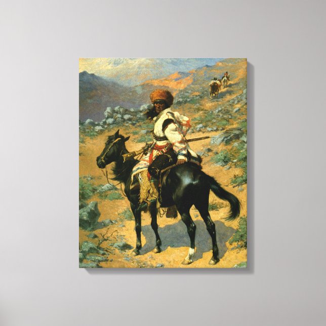 Frederic Remington's The Indian Trapper (1889) Leinwanddruck (Vorderseite)