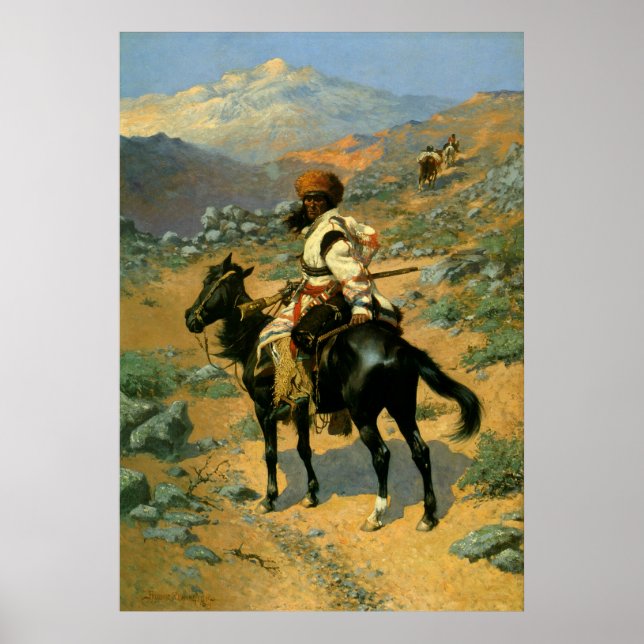 Frederic Remington's The Indian Trapper (1889) Poster (Vorne)