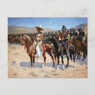 Frederic Remington's The Mexican Major (1889) Postkarte