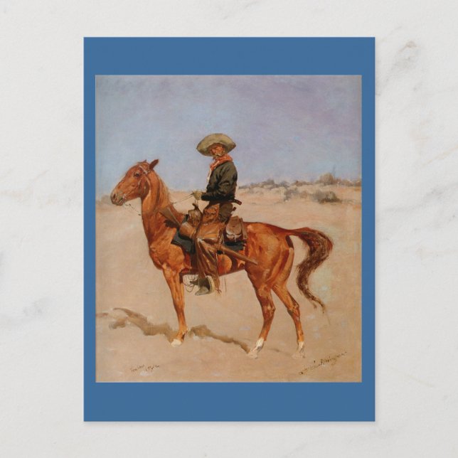Frederic Remington's The Puncher (1895) Postkarte (Vorderseite)