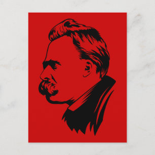 Frederich Nietzsche Portrait Postkarte