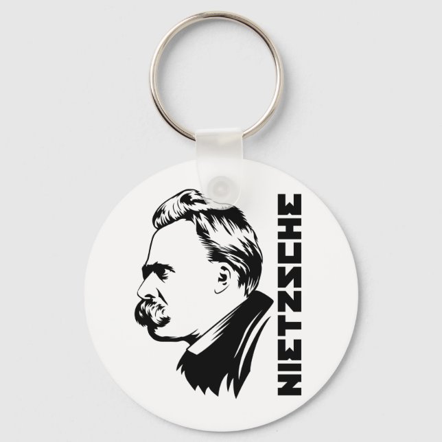 Frederich Nietzsche Portrait Schlüsselanhänger (Vorderseite)