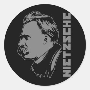 Frederich Nietzsche Portrait Sticker