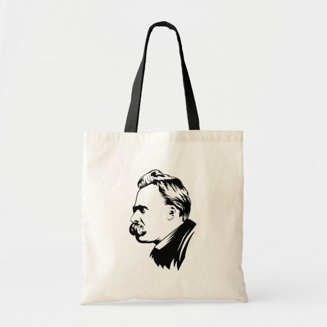 Frederich Nietzsche Porträt Tragetasche (Vorne)