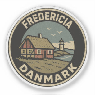 Fredericia, Dänemark Danmark  Aufkleber