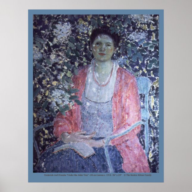 Frederick Carl Frieseke "Under the Alder Tree" Poster (Vorne)
