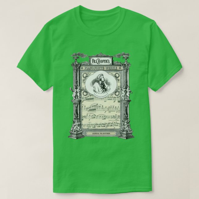 Frederick Chopin Polonaise Art  T-Shirt (Design vorne)