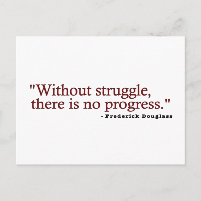 Frederick Douglas Quote Postkarte (Vorderseite)