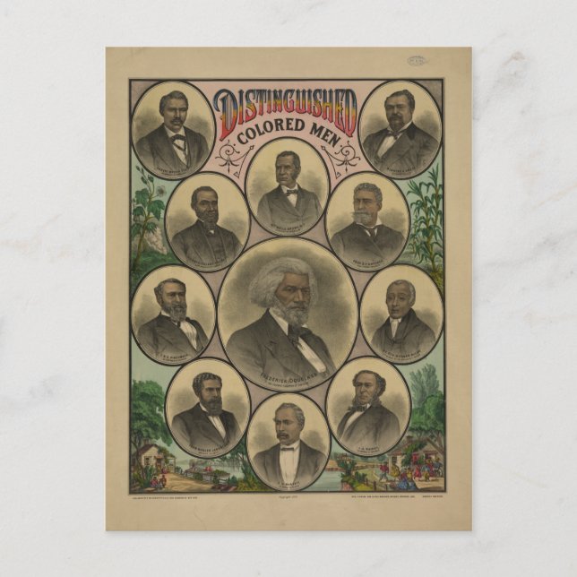 Frederick Douglass 1883 Postkarte (Vorderseite)