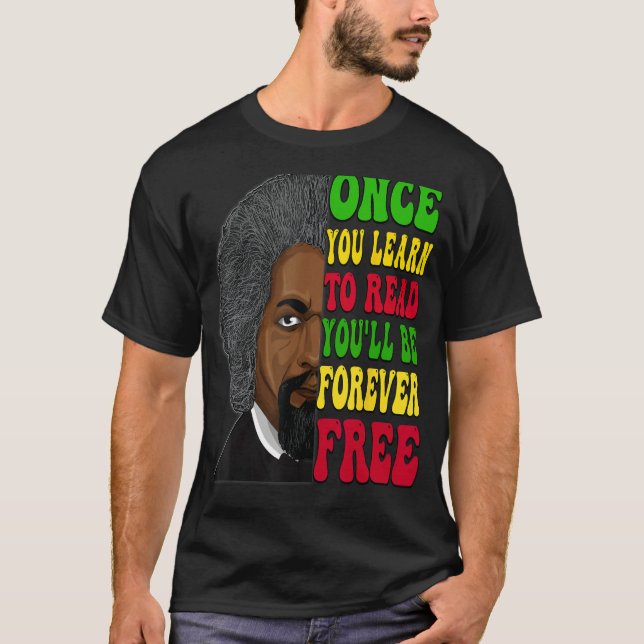 Frederick Douglass African American Black History T-Shirt (Vorderseite)