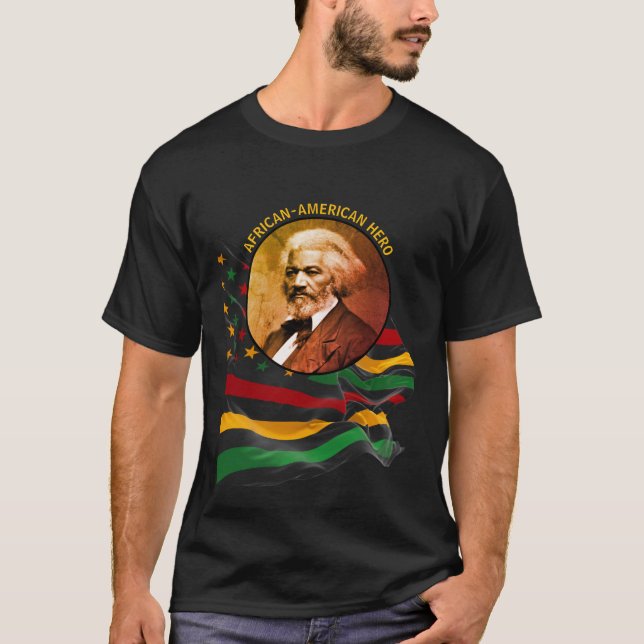 FREDERICK DOUGLASS American BLACK GESCHICHTE T-Shirt (Vorderseite)