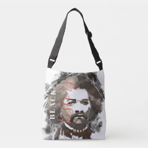 Frederick Douglass Aquarellmalerei Tragetaschen Mit Langen Trägern