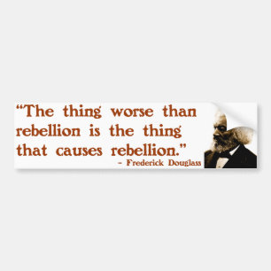 Frederick Douglass auf Aufstand Autoaufkleber